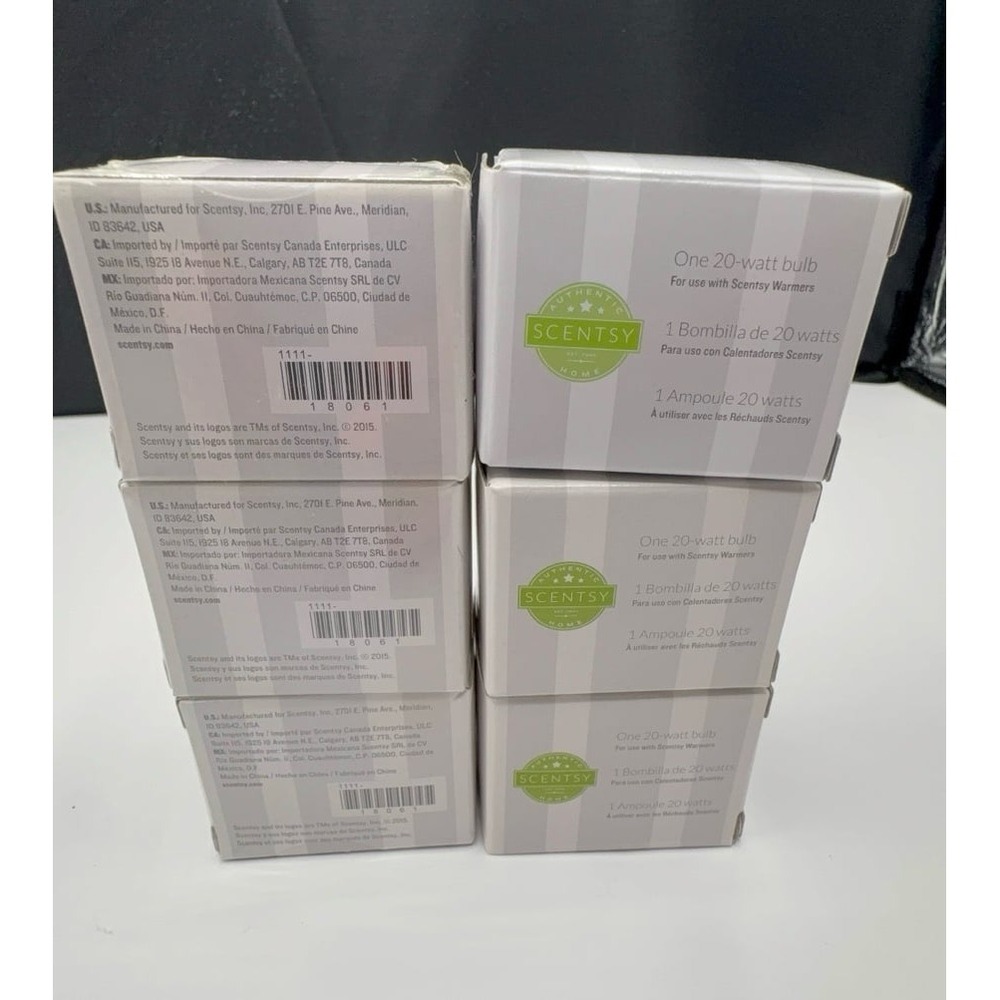 NEW 6 Scentsy 20 WATT lightbulbs. - Picture 1 of 1